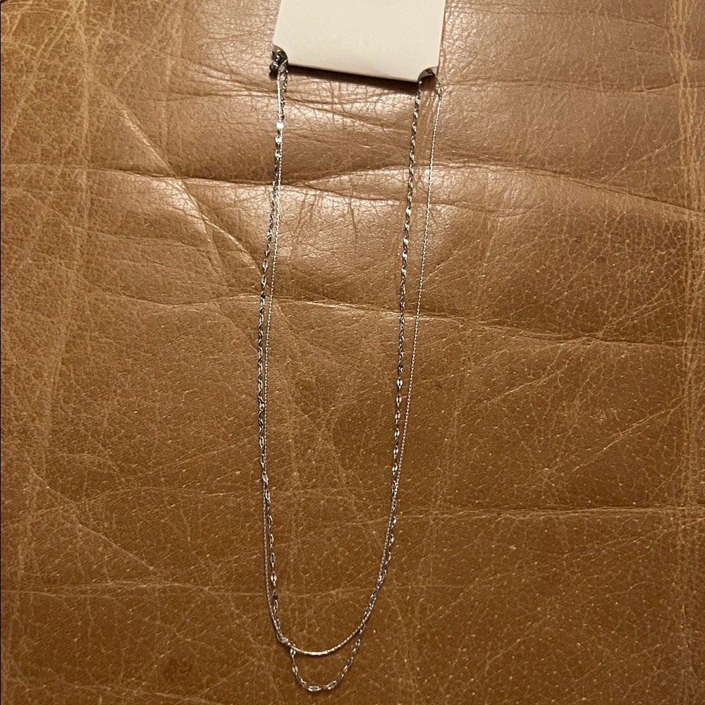 16.75”-18.75” Double Chain Surgical Steel Necklace